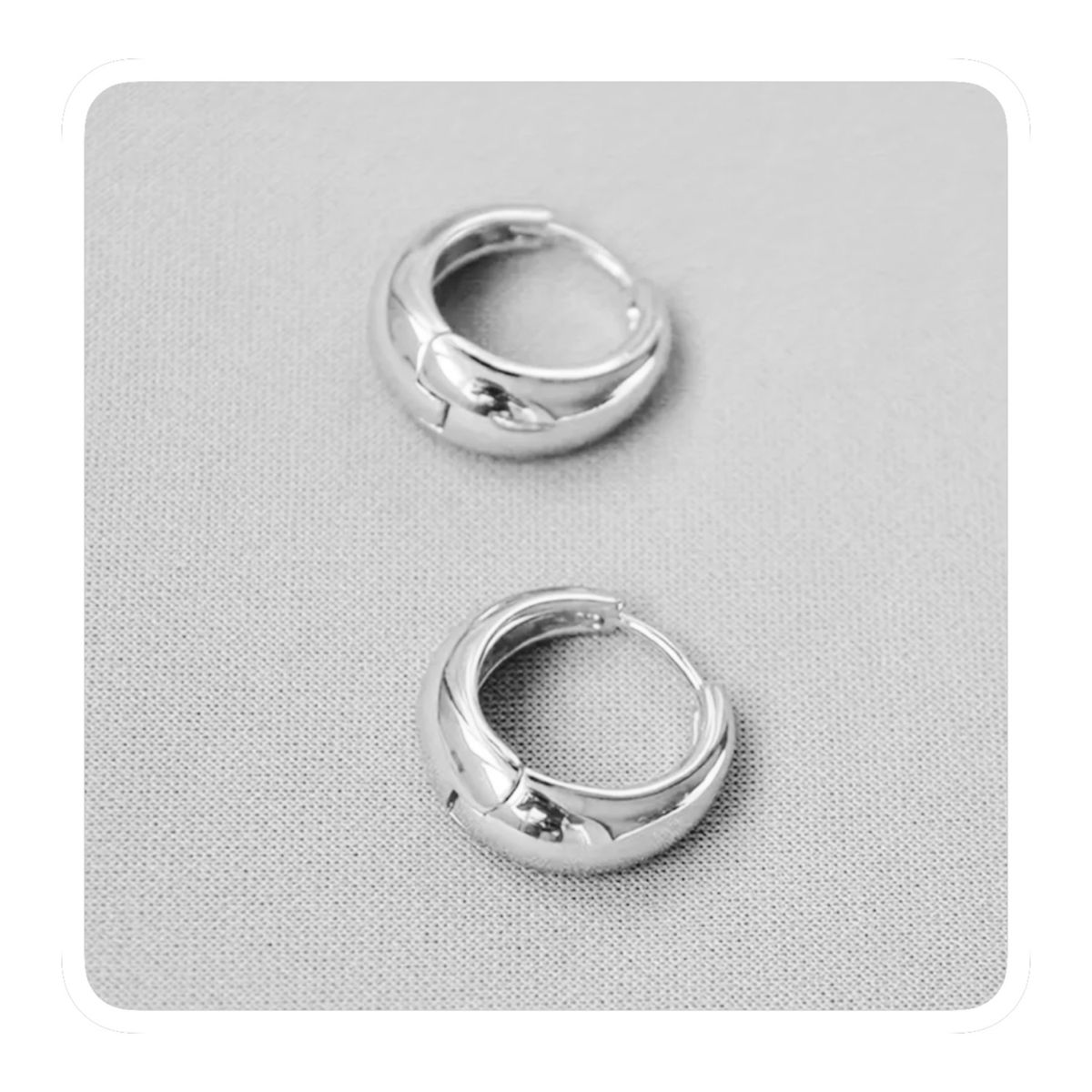 GENERICO - Aretes Acero - Argollas Pequeñas Plateadas