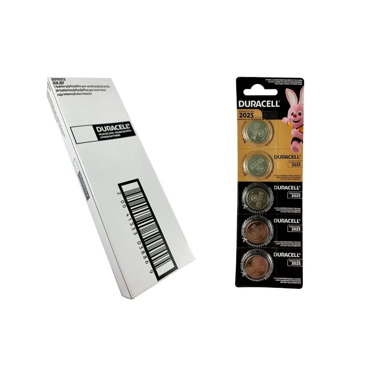 DURACELL - PILAS CR2025 3V DURACELL X 20 UNIDADES (04 BLISTER X 5 UNID.)