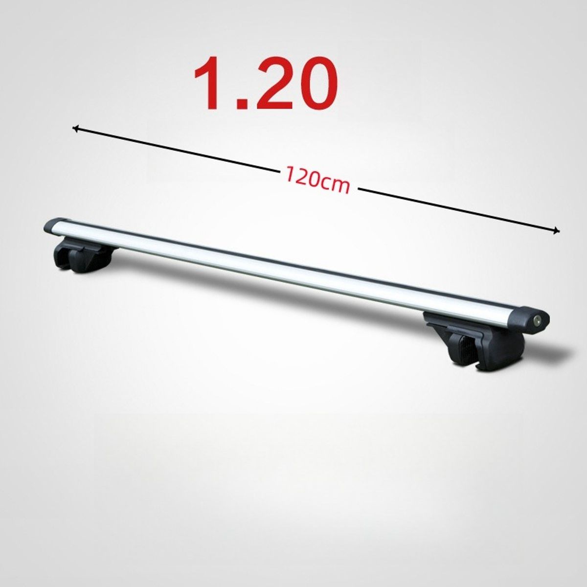 U BUY - Barra Porta Equipaje Universal Aluminio +llave 120 Cm