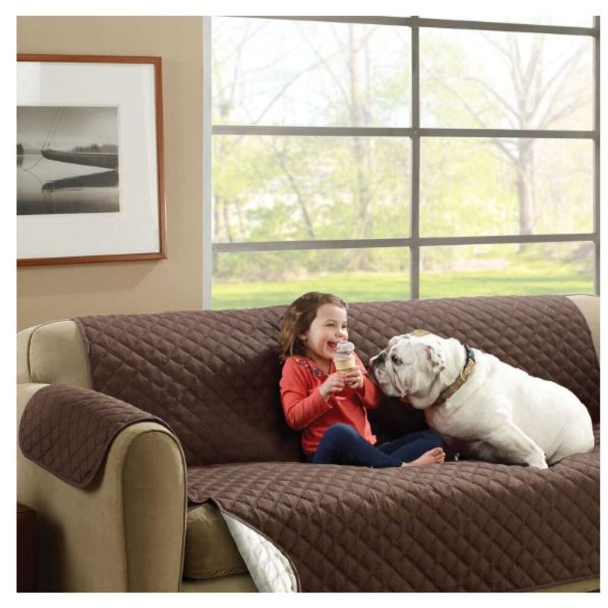 GENERICO - Funda para muebles CouchCoat 2 Cuerpos