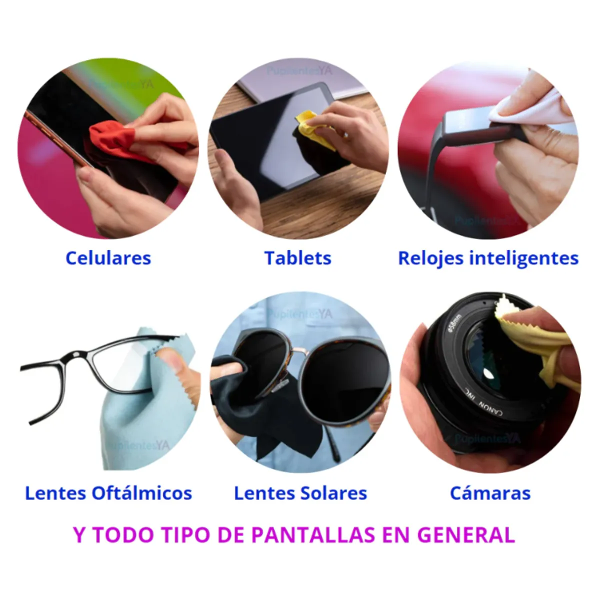 GENERICO - Kit Liquido Limpiador de Lentes 35 ML Spray + Paño Limpieza