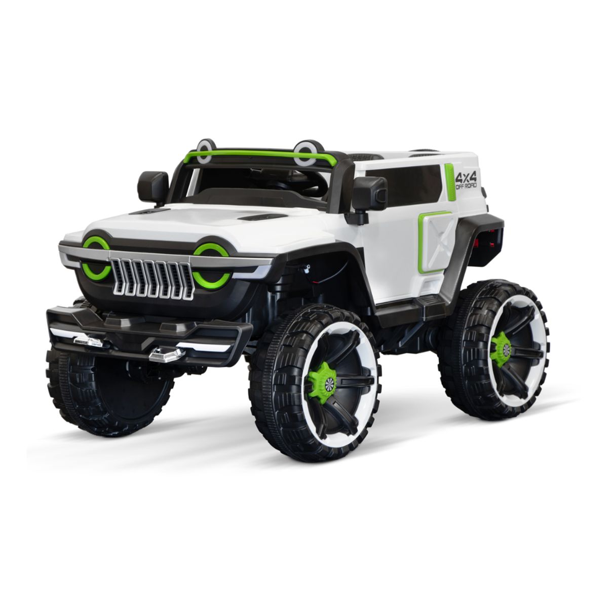 GENERICO - Super Carro 4x4 Grande Electrónico para Niños Color Blanco