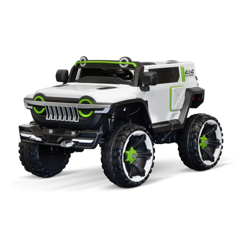 GENERICO - Super Carro 4x4 Grande Electrónico para Niños Color Blanco