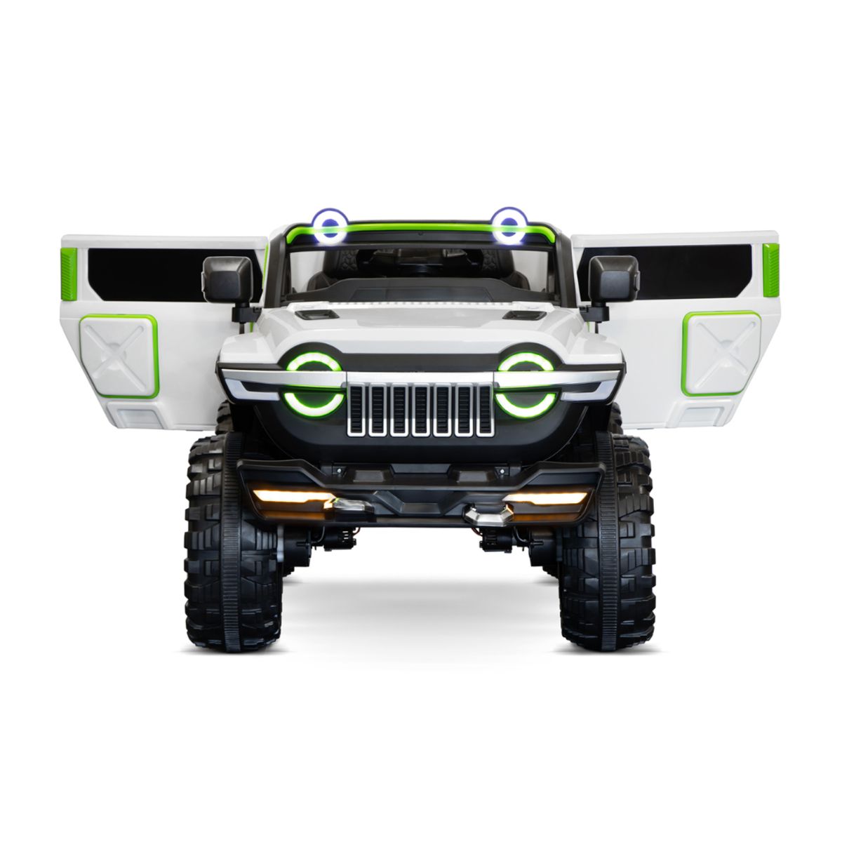 GENERICO - Super Carro 4x4 Grande Electrónico para Niños Color Blanco