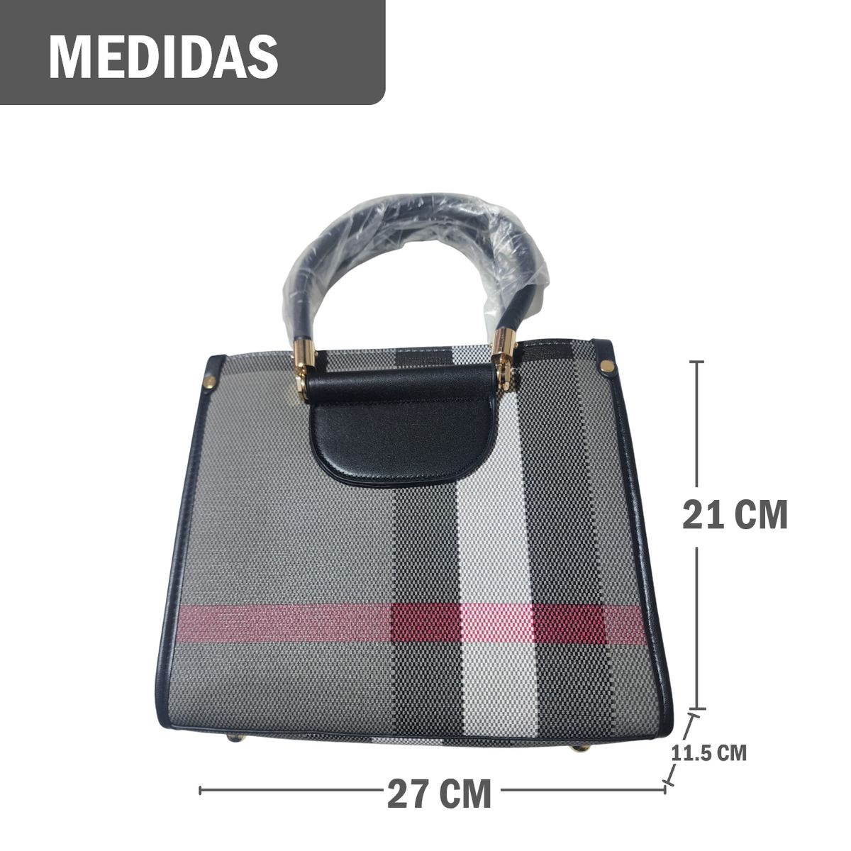 GENERICO - Cartera Bolso de Mano con Correa de Hombro Diseño Casual Elegante