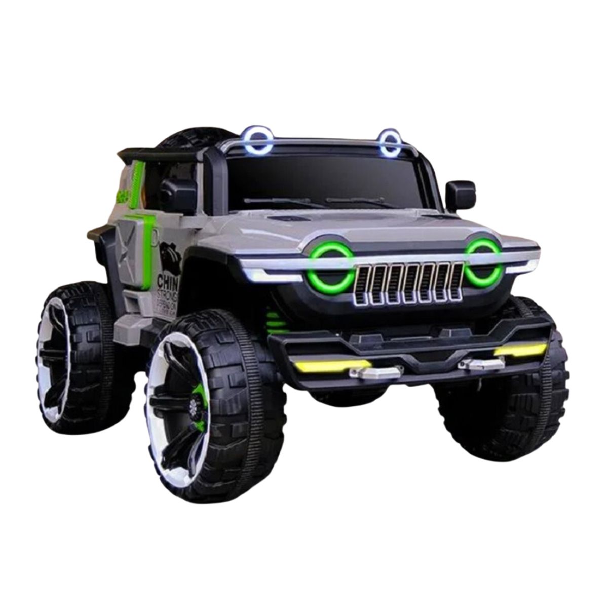 GENERICO - Super Carro 4x4 Grande Electrónico para Niños Color Plomo