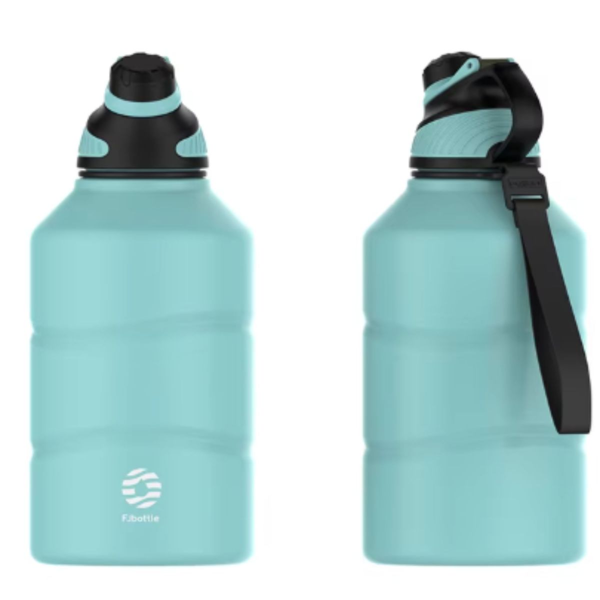 FJBOTTLE - FJBottle - Botella de agua de acero inoxidable con tapa magnética 2200ml - Verde