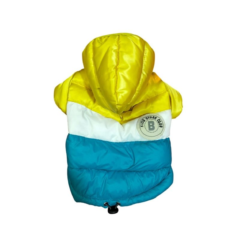 GENERICO - Casaca impermeable capucha para perros y gatos celeste 0