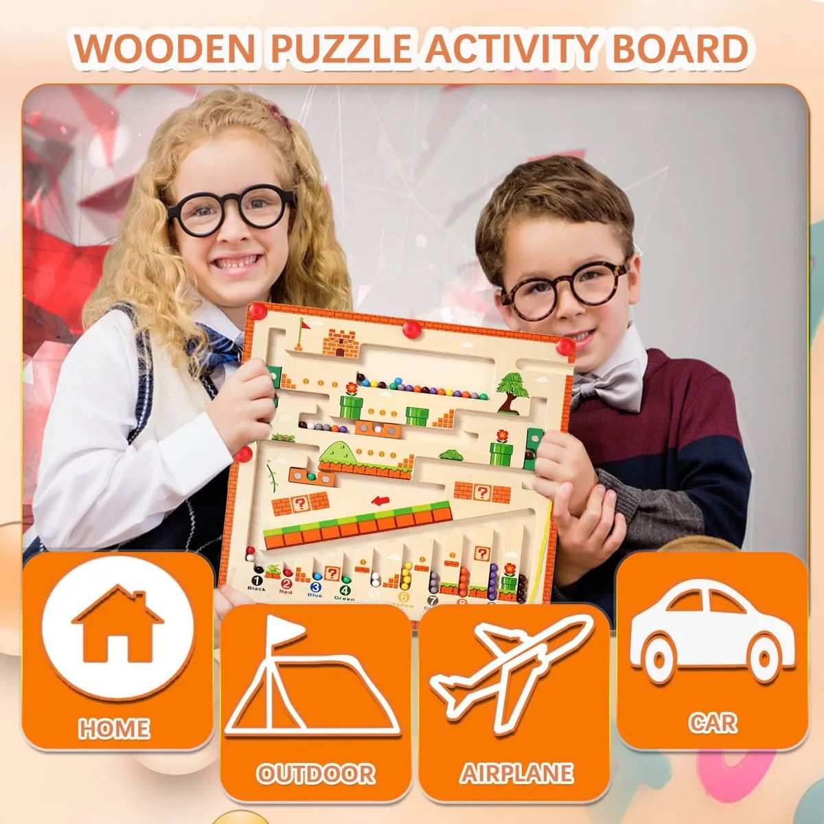 PUREPOWER - Tablero Magnético De Clasificación De Colores Montessori Toy