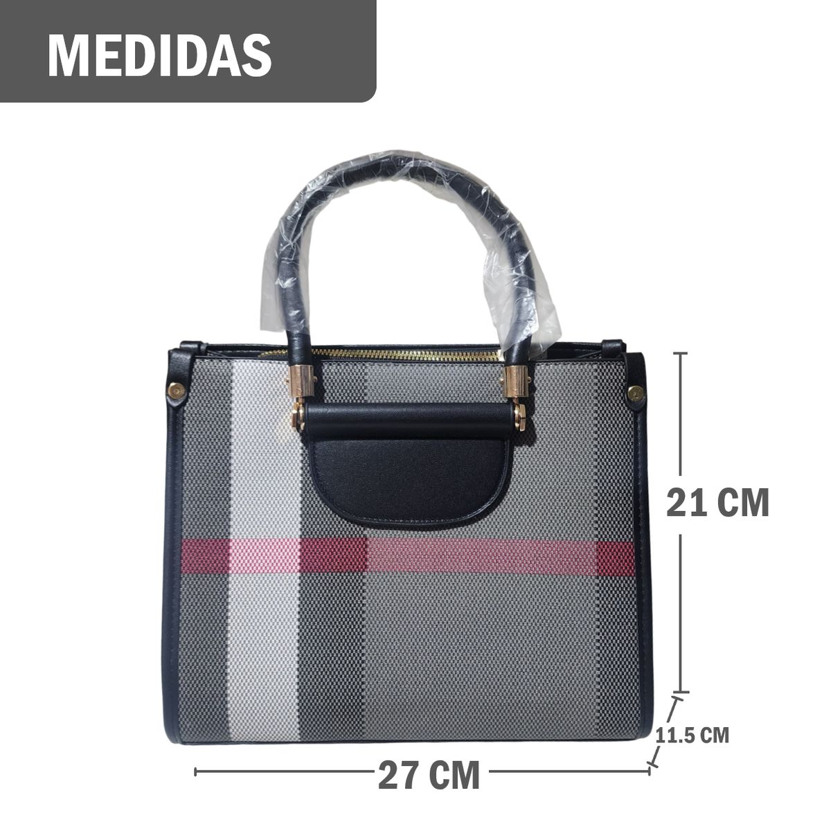 GENERICO - Bolso Cartera de Mano con Correa de Hombro Diseño Casual Elegante