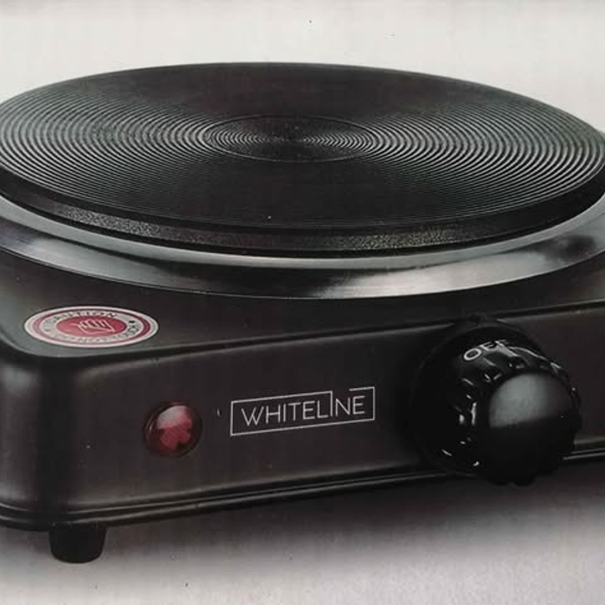 WHITELINE - cocina whiteline 1 hornilla , eléctrica , color negro
