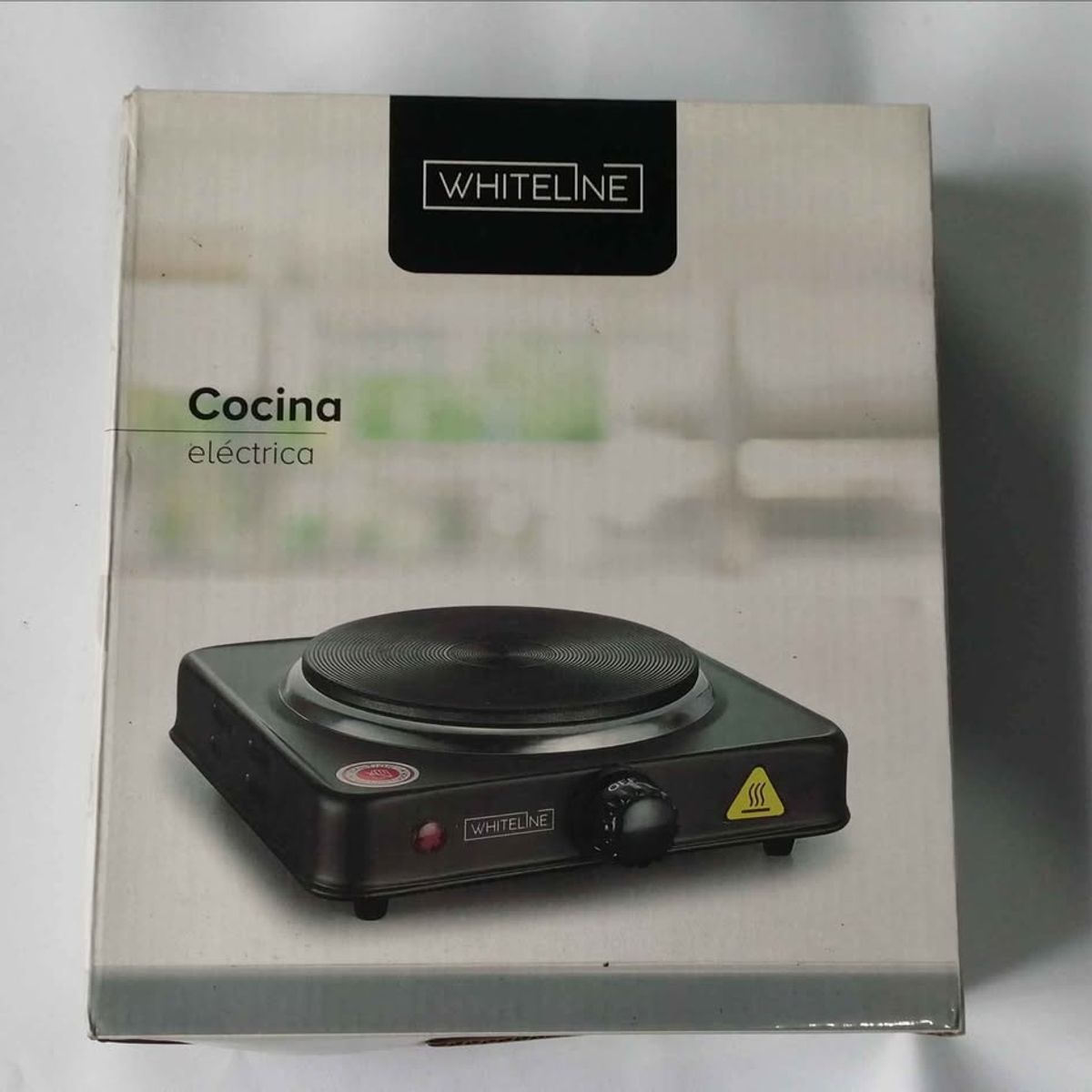 WHITELINE - cocina whiteline 1 hornilla , eléctrica , color negro