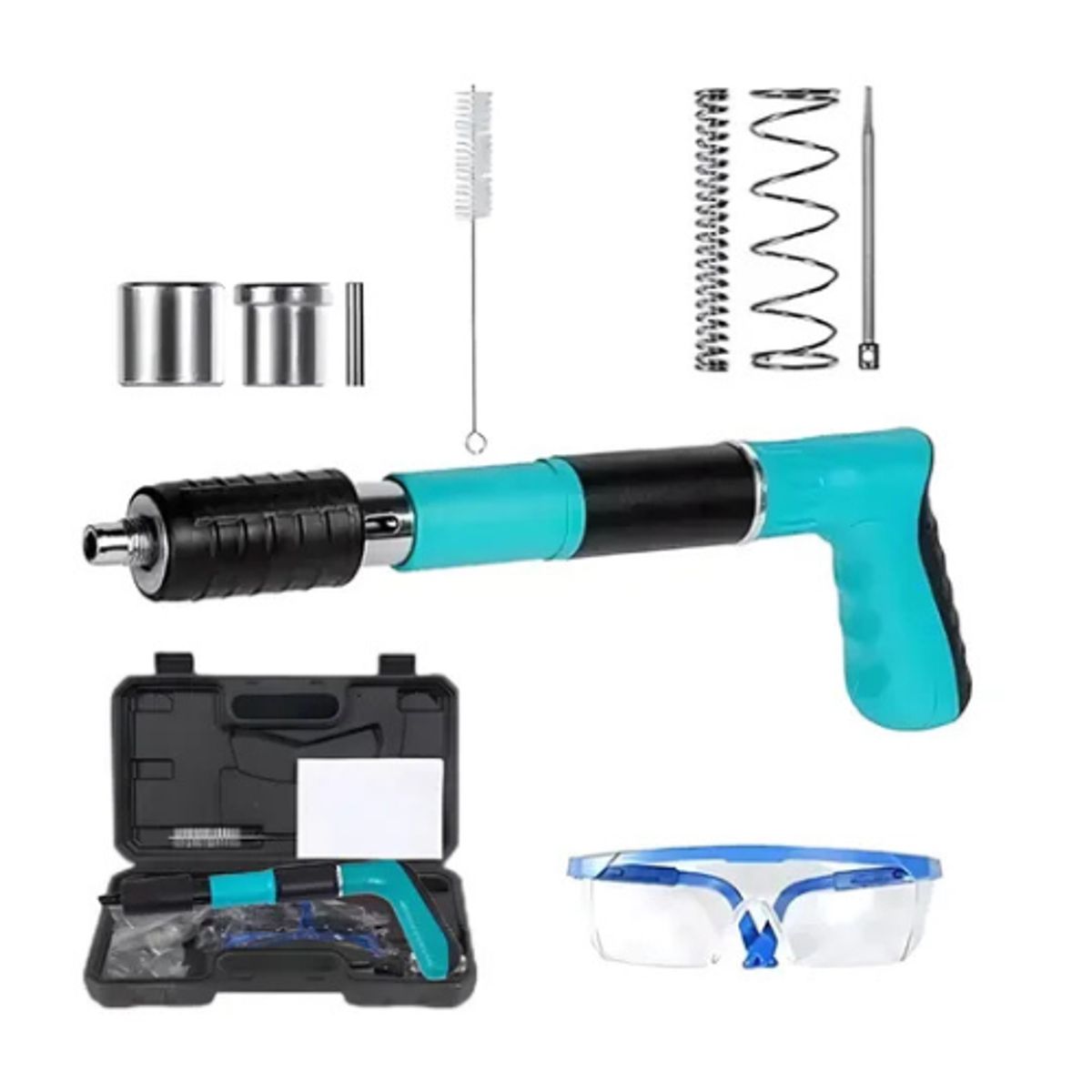 GENERICO - Super Pistola de Clavos Ultra Potencia para Construcción +10 Clavos