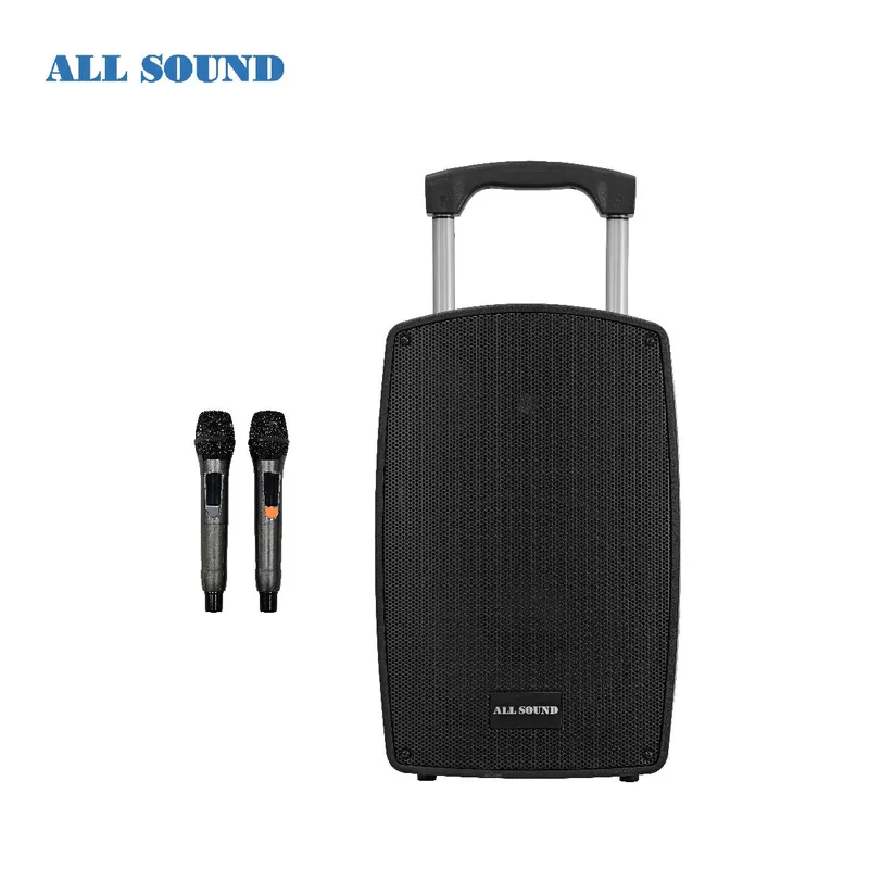 ALL SOUND - PARLANTE  ALL SOUND 12 Pulg. CON BATERIA RECARGABLE Y 2 MICROFONOS UHF