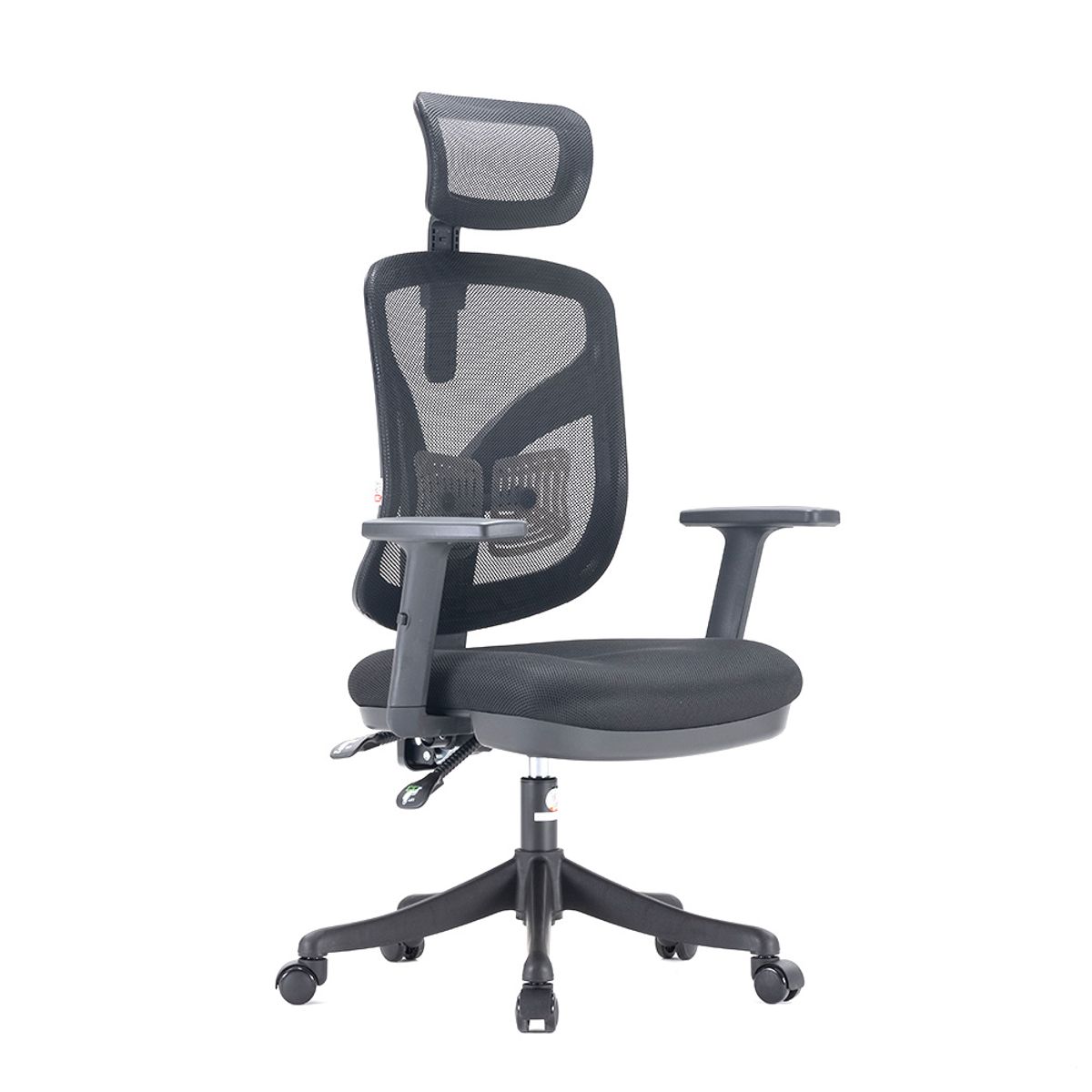 OFIDEAS - Silla Giratoria Ergonómica Presidencial Trim Nylon Negro Ofideas