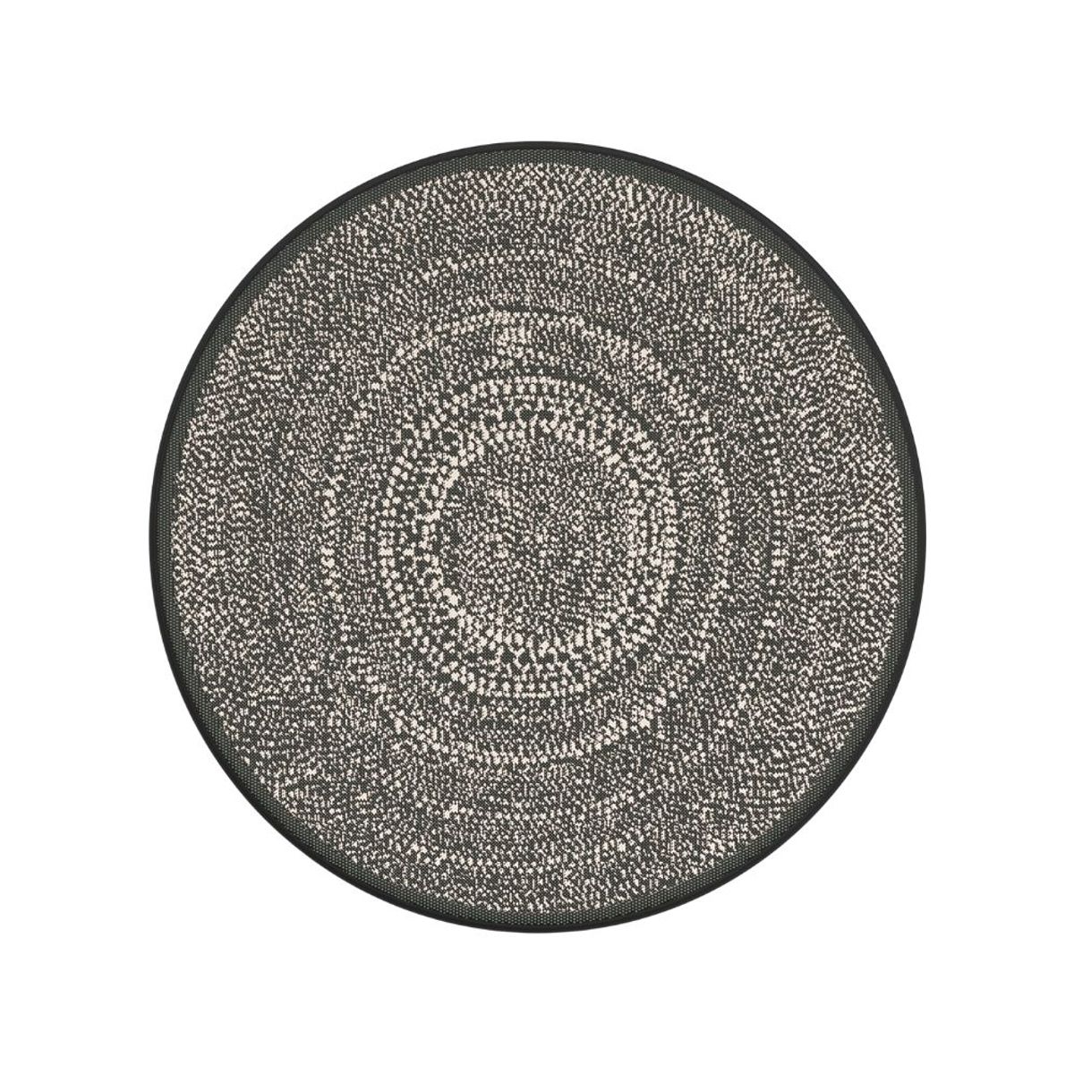 NIHM - Alfombra Soma Black 200cm Diámetro