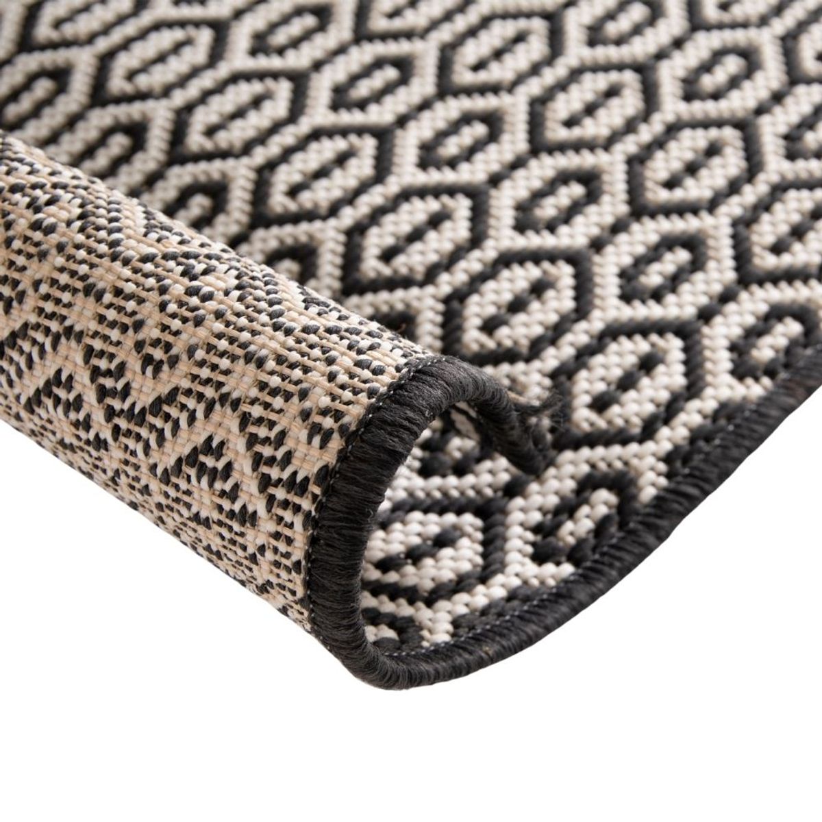 NIHM - Alfombra Zaya Black And White 200X290cm