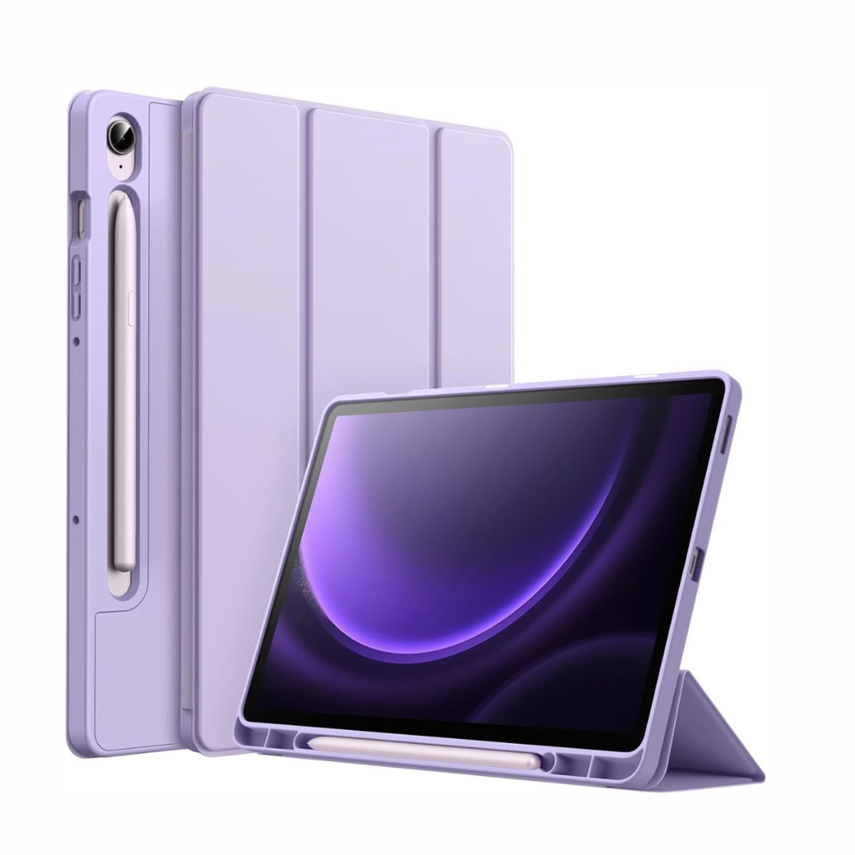 CASE - Funda Smart Cover Porta pencil Para Samsung S9 - S9FE - LILA