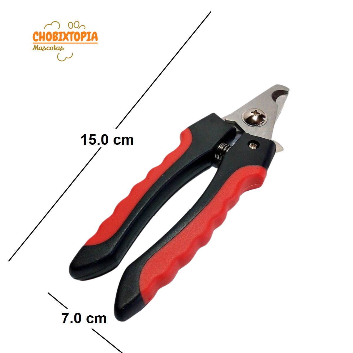GENERICO - CORTAUÑAS PARA MASCOTAS ROJO S-SEGURO GRANDE