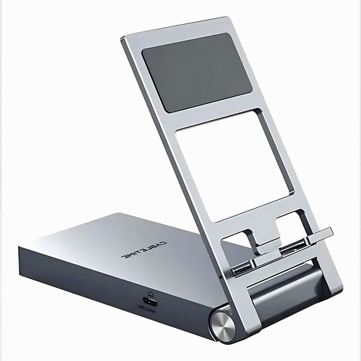 GENERICO - Soporte Plegable Hub 8 en 1 USB-C Cabletime HDMI 4K PD 100W iPad Pro Android Tablet Laptop