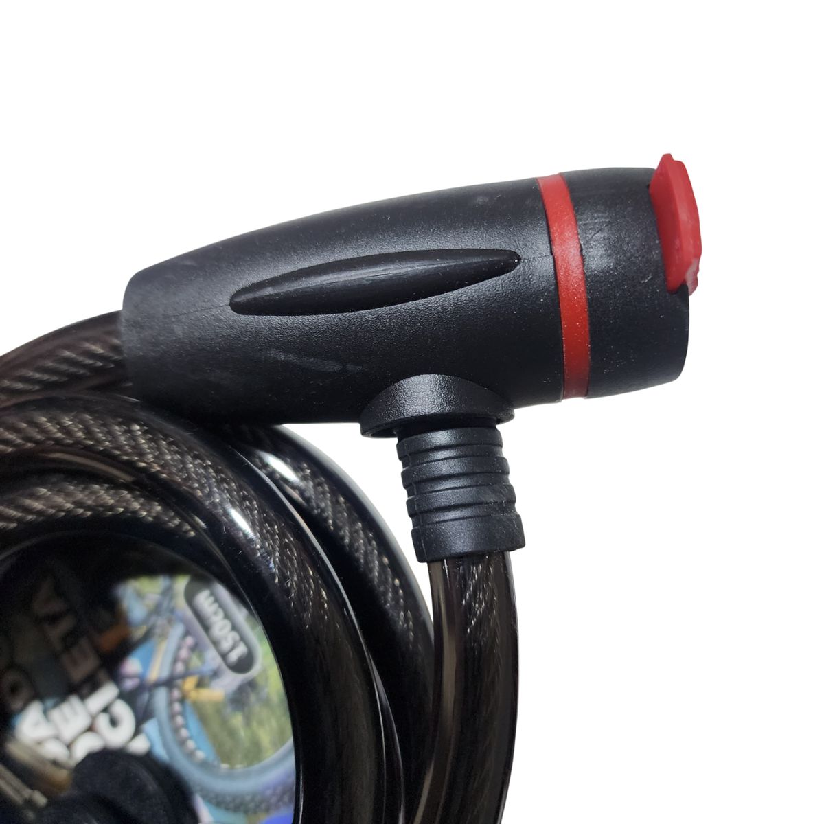 GENERICO - Candado de cable con llave 150cm MEDIANO NEGRO