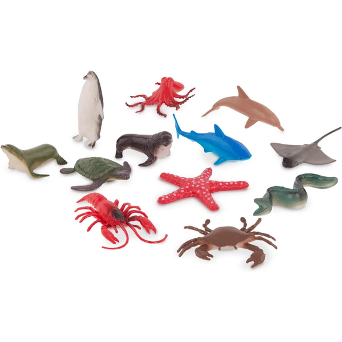 TERRA - Set de animales marinos mini en tubo 60 piezas