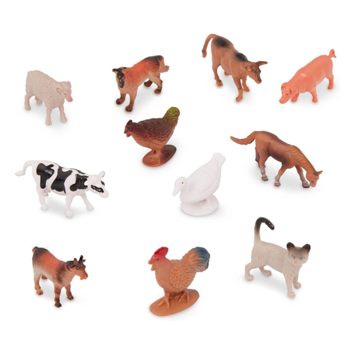 TERRA - Set de animales de la granja mini en tubo 60 piezas