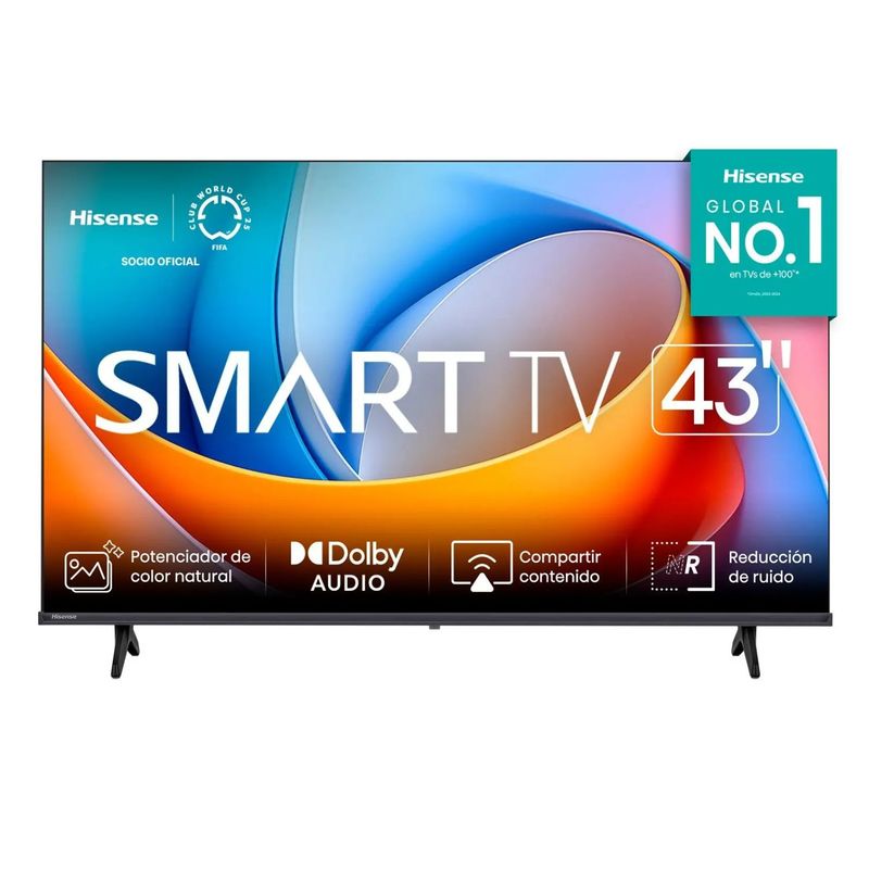 HISENSE - TELEVISOR HISENSE 43"  FHD SMART TV VIDAA 43A4NV