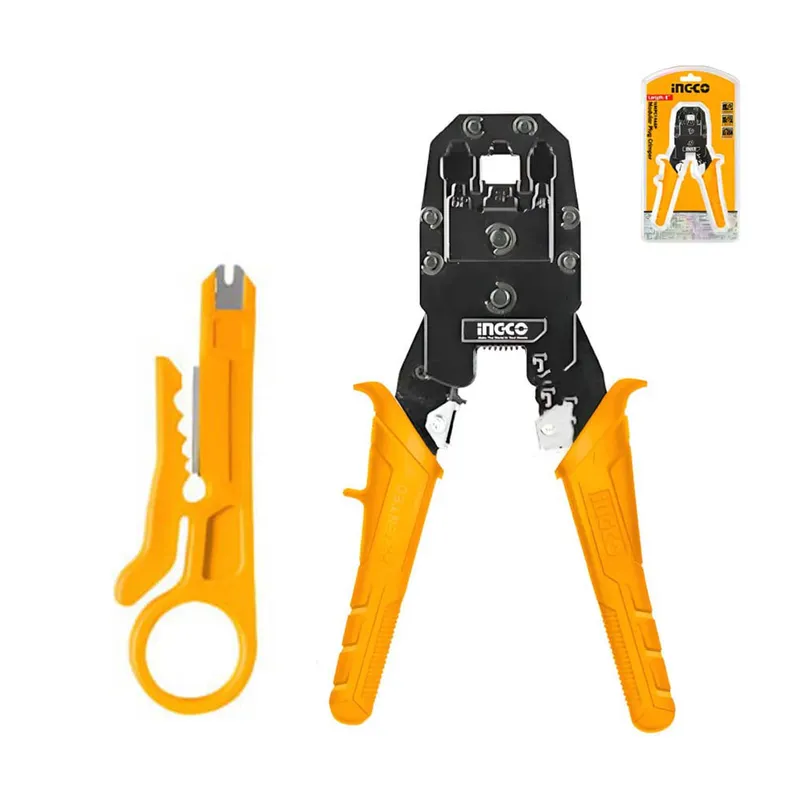 INGCO TOOLS - CRIMPEADORA ALICATE PRENSA TERMINAL PELACABLE TODO EN 1 HMPC1468P