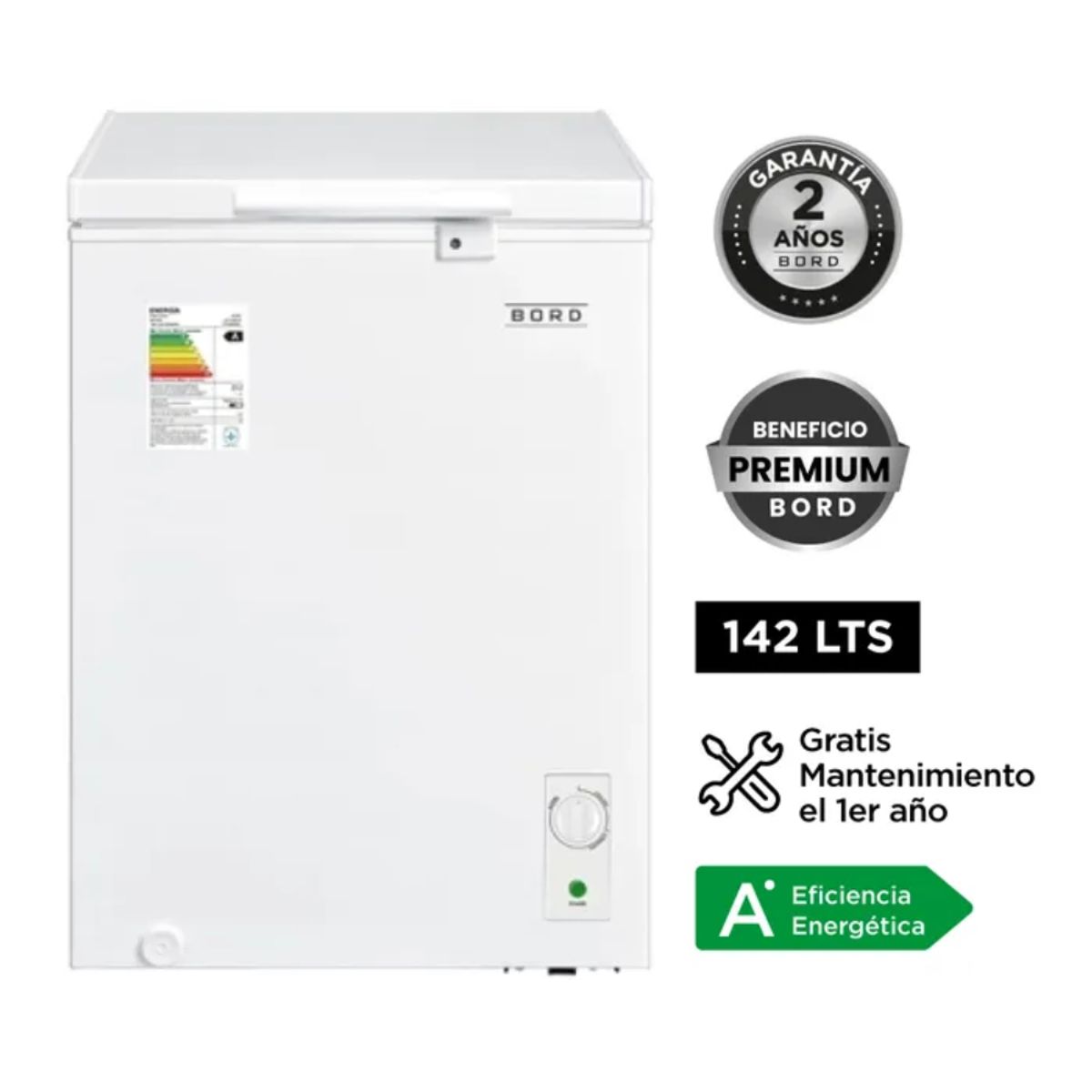 BORD - Congeladora Bord 142LT Blanca - CO142B-M