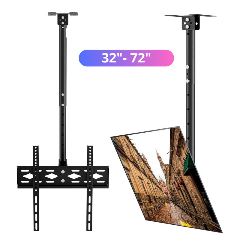 SEISA - Rack Techo Tv LED SMART 32 A 72 Pulgadas Colgante