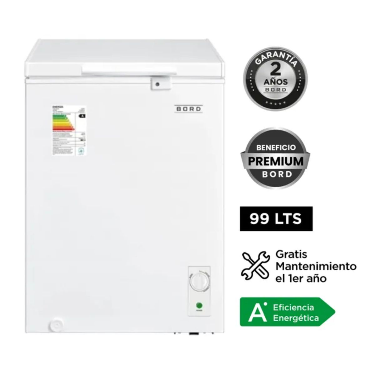 BORD - Congeladora Bord 99LT Blanco CO99B-M