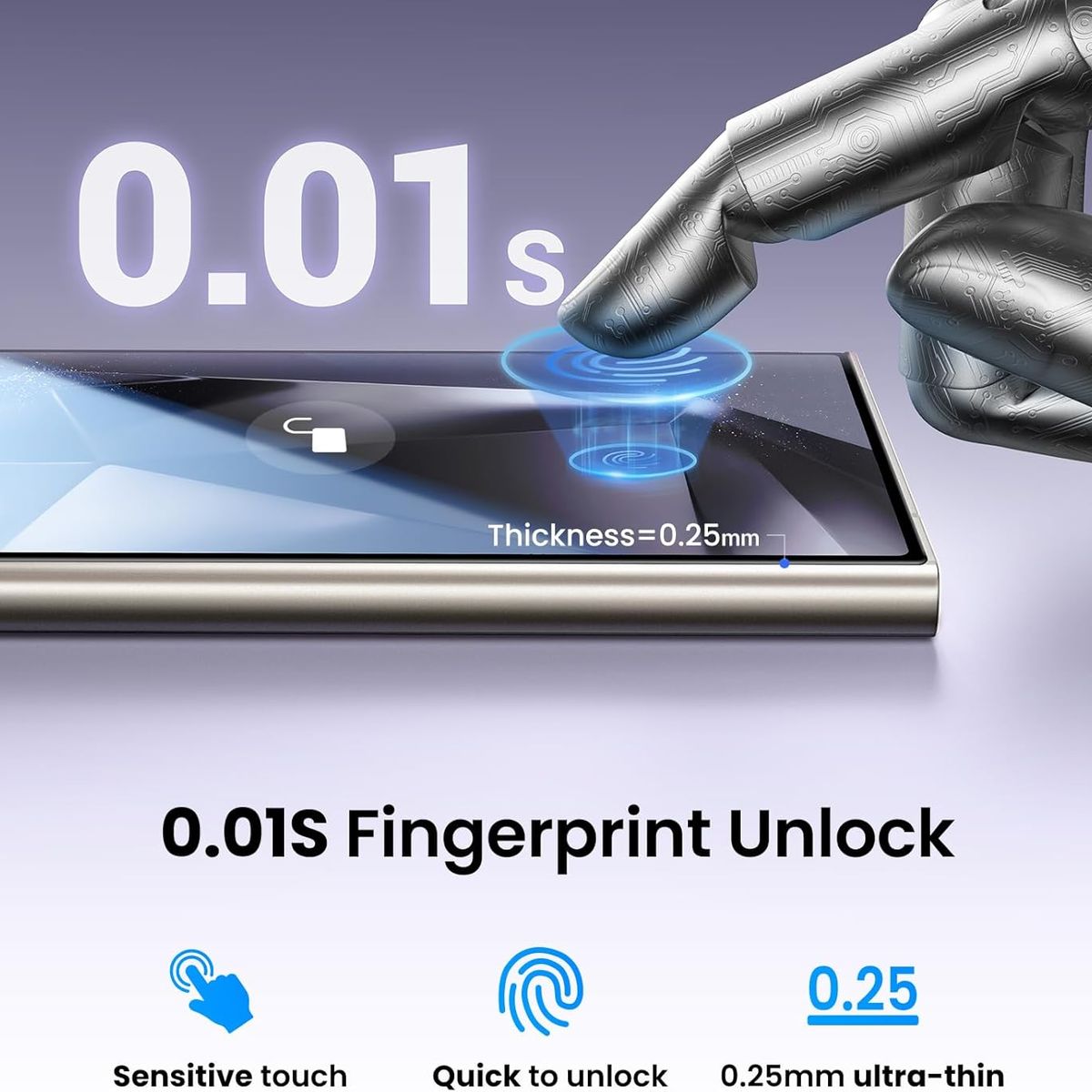 GENERICO - Mica de Vidrio Para Samsung S25Ultra