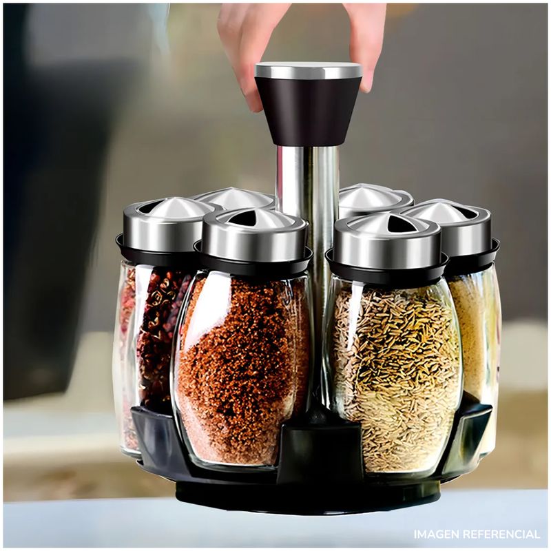 INSPIRA - Set x6 condimenteros especieros giratorio 360°
