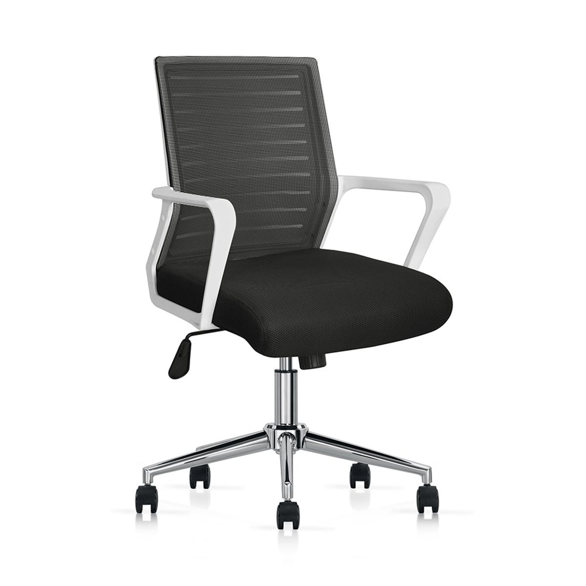 OFIDEAS - Silla Giratoria Operativa Torino Color NegroBlanco Ofideas