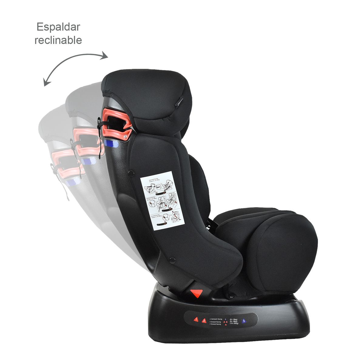 PRIORI - Silla de Auto Bebé Grupo +0, 1, 2 y 3 Priori Focus Negro