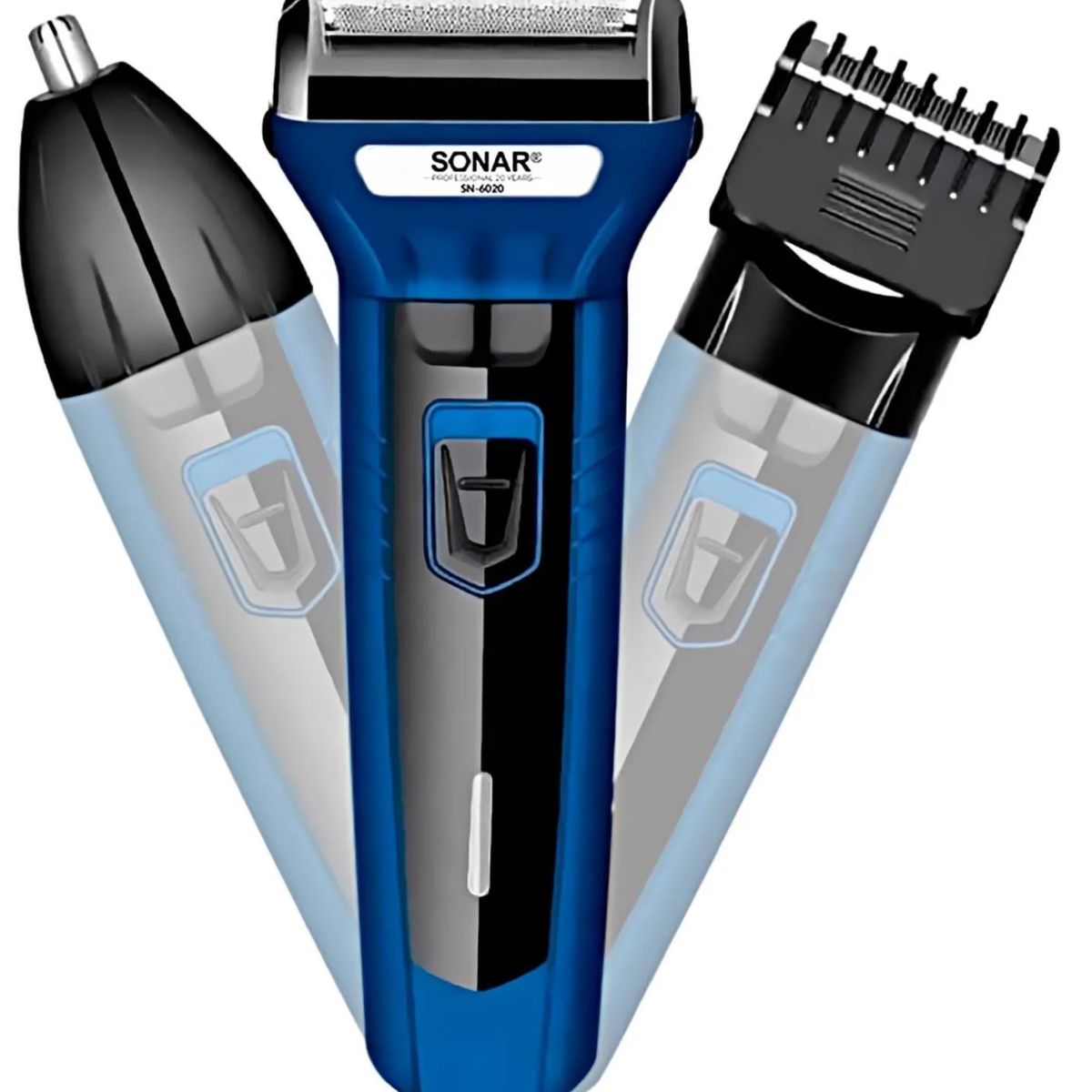 GENERICO - SONAR.Máquina de Afeitar Inalámbrica 3 en 1 para Nariz, Barba y Cabello