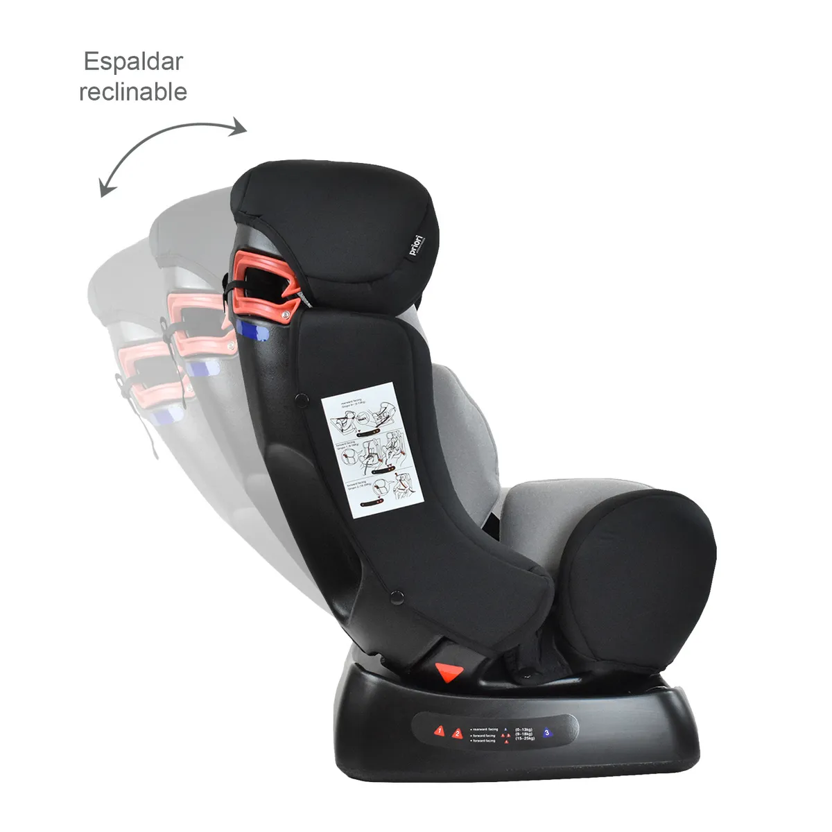 PRIORI - Silla de Auto Bebé Grupo +0, 1, 2 y 3 Priori Focus Gris