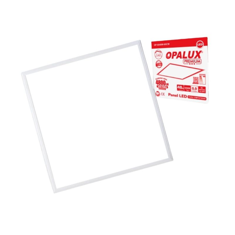 OPALUX - Panel LED de 60x60cm 48W 4800 Lumenes luz blanca OPALUX