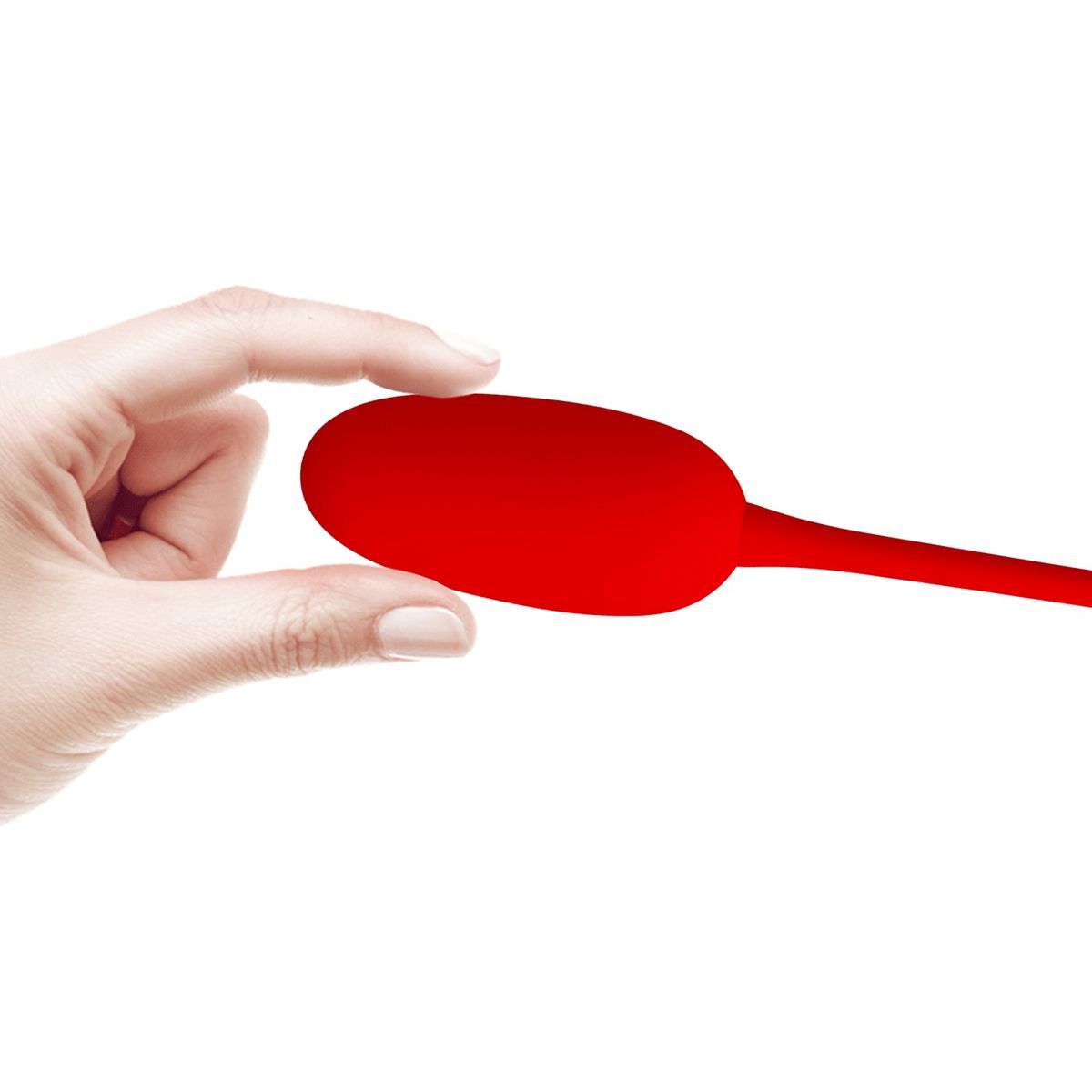 PRETTY LOVE - Huevo Vibrador Silicona Mujer Knucker Super Suave Rojo Carga USB