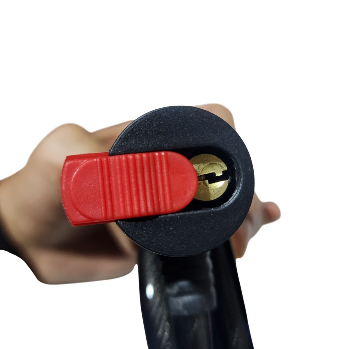 GENERICO - Candado de cable con llave 150cm MEDIANO -NEGRO