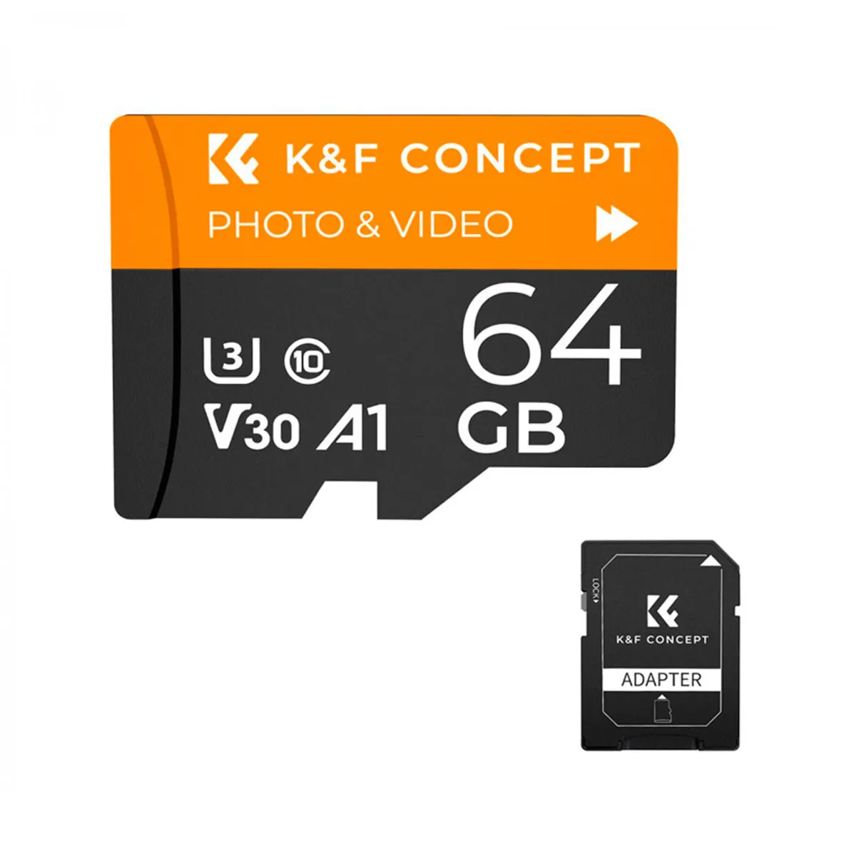 K&F CONCEPT - Memoria Micro SD K&F Concept 64GB  R95MB - W45MB