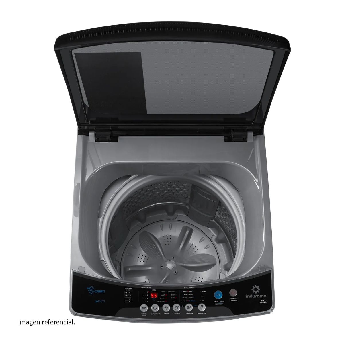 INDURAMA - LAVADORA INDURAMA 11KG GRIS LRI-11DGR