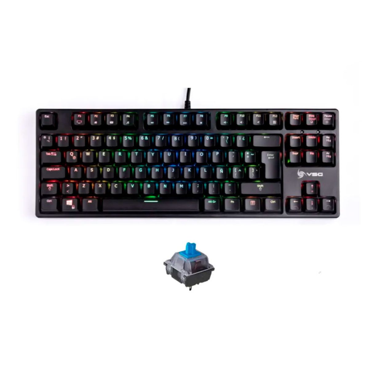 VSG - Teclado mecanico VSG Alnitak Tkl RGB Black Sw Blue