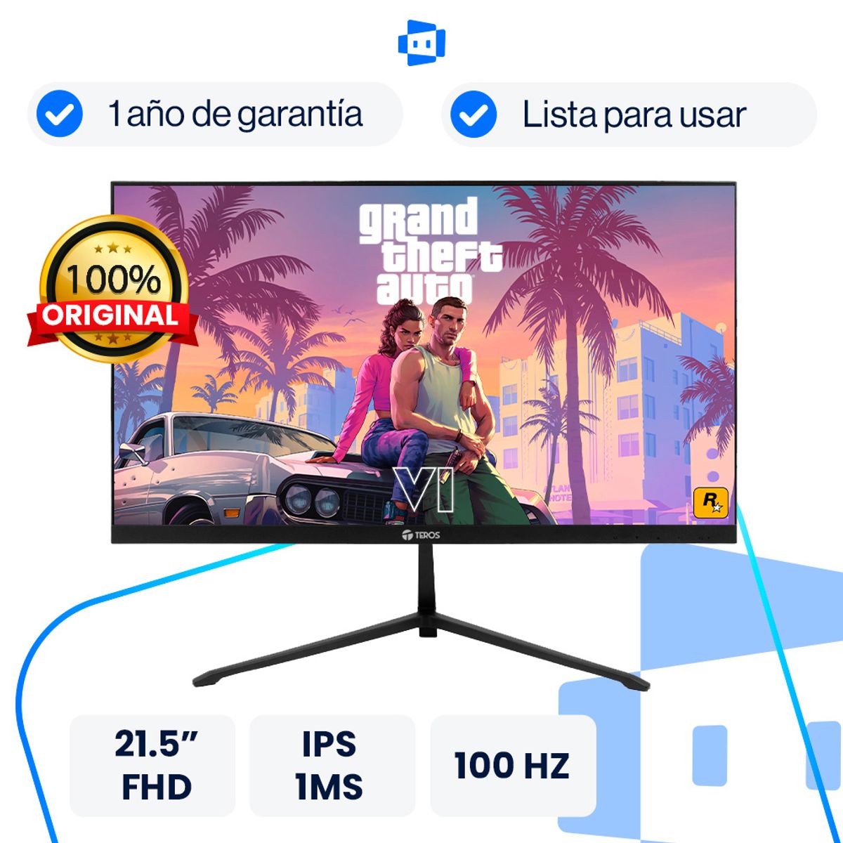 TEROS - Monitor Teros TE-2128S 215 IPS 100Hz Full HD FreeSync