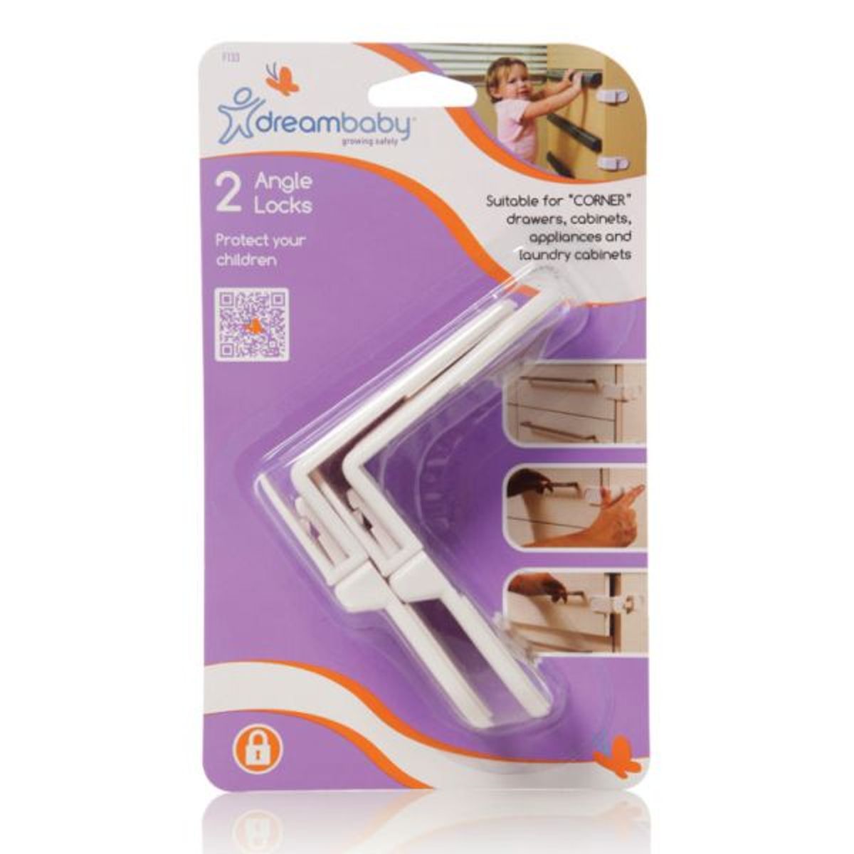 THE BABY SPOT - DreamBaby- 2-pack Seguros de ángulo