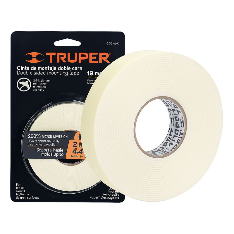 TRUPER - Cinta Adhesiva Doble Cara TRUPER