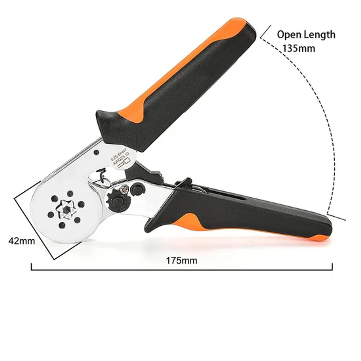 GENERICO - Alicate prensador de terminales hexagonal 025-60 mm cod HSC8 6-6