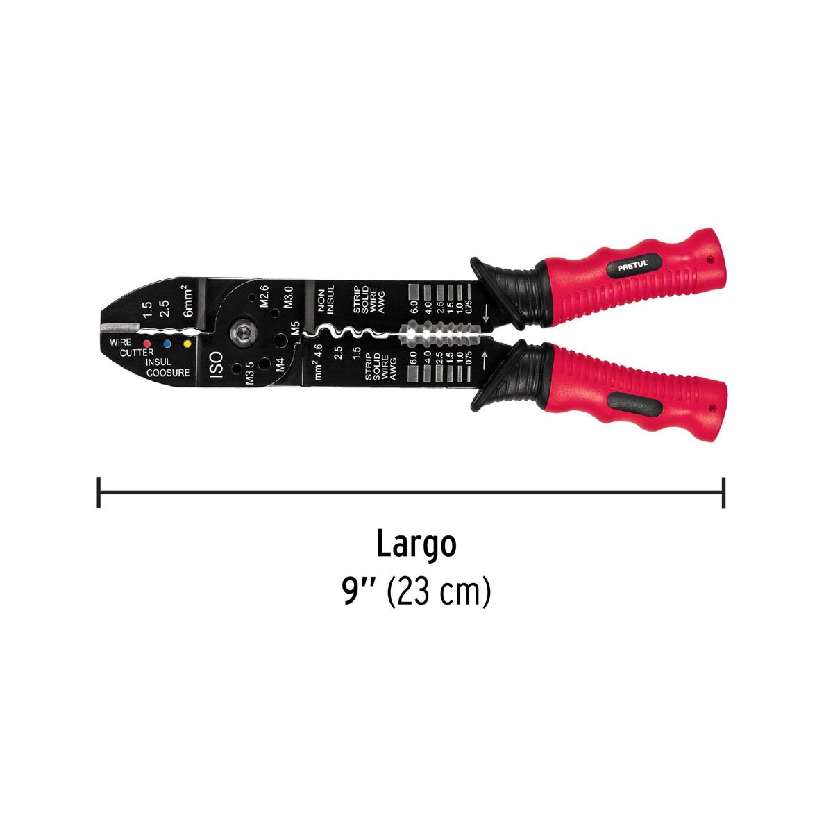 PRETUL - Alicate Pelacable Universal Pretul De 9 Pulgadas - 22710