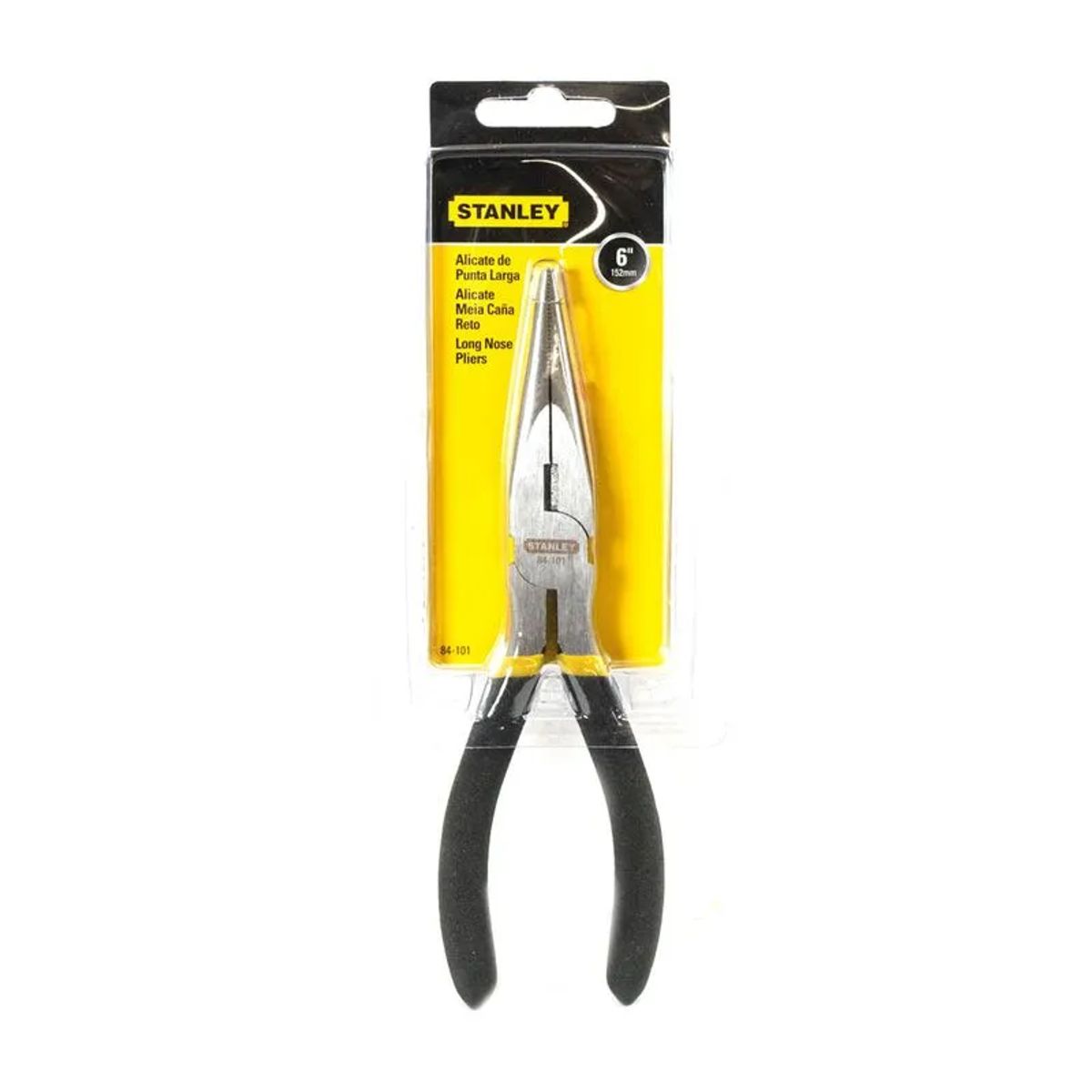STANLEY - Alicate Punta Larga Cortante 6 Mnegro 84-101 Stanley